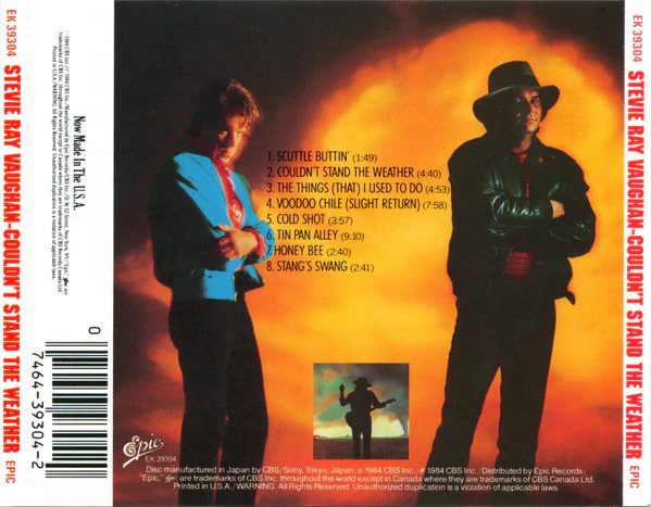 Stevie Ray Vaughan And Double Trouble* - Couldn't Stand The Weather (CD, Album, RE, RP, Pit) (Near Mint (NM or M-)) - Image 2