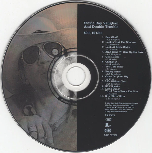 Stevie Ray Vaughan And Double Trouble* - Soul To Soul (CD, Album, RE) (Very Good Plus (VG+)) - Image 2