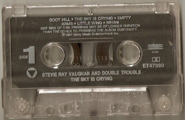 Stevie Ray Vaughan And Double Trouble* - The Sky Is Crying (Cass, Album) (Near Mint (NM or M-)) - Image 2