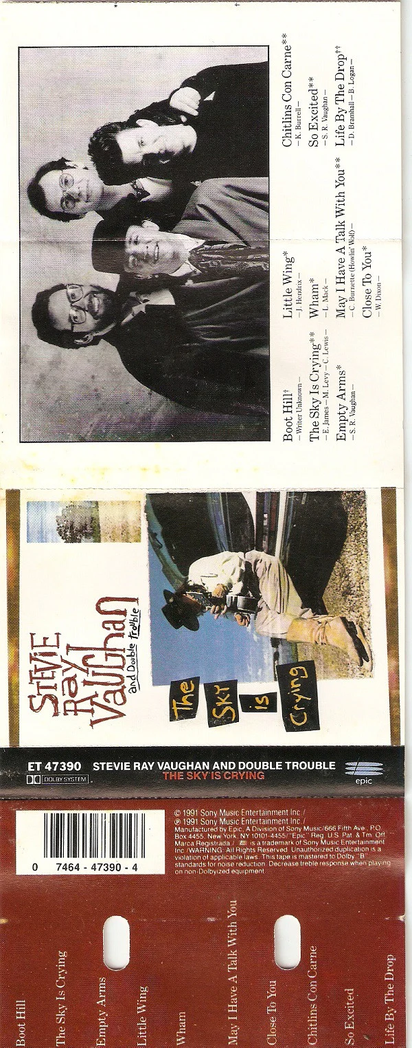 Stevie Ray Vaughan And Double Trouble* - The Sky Is Crying (Cass, Album) (Near Mint (NM or M-)) - Image 4