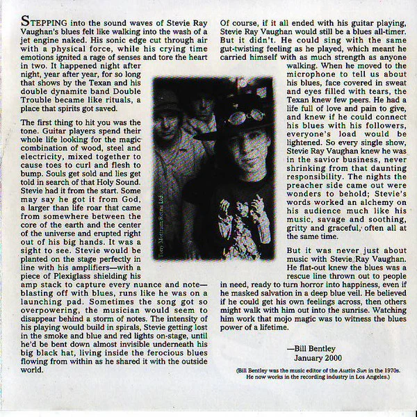 Stevie Ray Vaughan & Double Trouble - Blues At Sunrise (CD, Comp) (Very Good Plus (VG+)) - Image 4