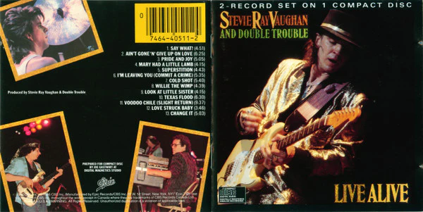 Stevie Ray Vaughan & Double Trouble - Live Alive (CD, Album, RE, Pit) (Near Mint (NM or M-)) - Image 5