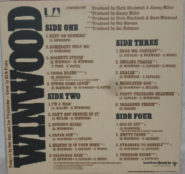 Steve Winwood - Winwood (2xLP, Comp, Res) (Near Mint (NM or M-)) - Image 2