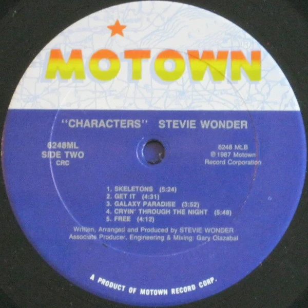 Stevie Wonder - Characters (LP, Album, Gat) (Very Good (VG)) - Image 3