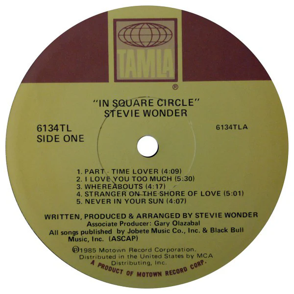 Stevie Wonder - In Square Circle (LP, Album) (Very Good Plus (VG+)) - Image 3