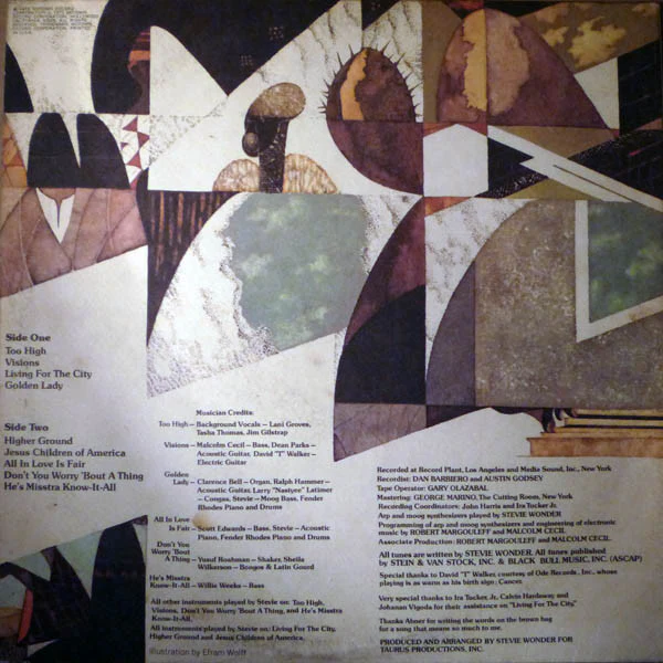 Stevie Wonder - Innervisions (LP, Album, RE, Sup) (Good Plus (G+)) - Image 4