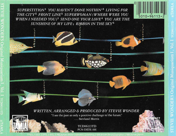 Stevie Wonder - Stevie Wonder's Original Musiquarium I, Volume I (CD, Comp) (Near Mint (NM or M-)) - Image 2