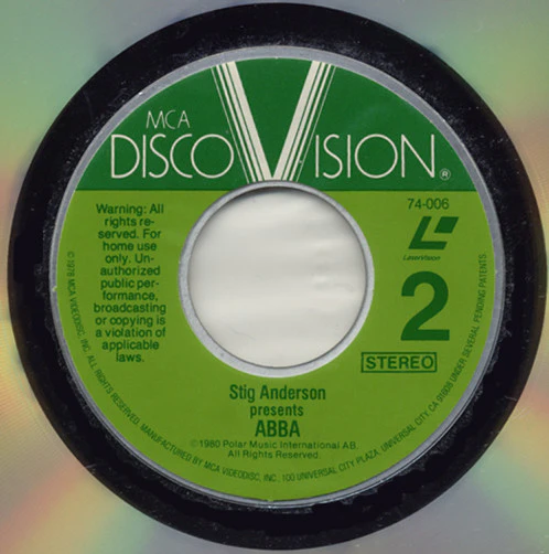 Stig Anderson Presents ABBA - Stig Anderson Presents ABBA (Laserdisc, 12", NTSC, CAV) (Very Good Plus (VG+)) - Image 4