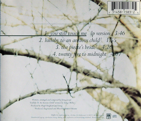 Sting - You Still Touch Me (CD, Maxi) (Near Mint (NM or M-)) - Image 3