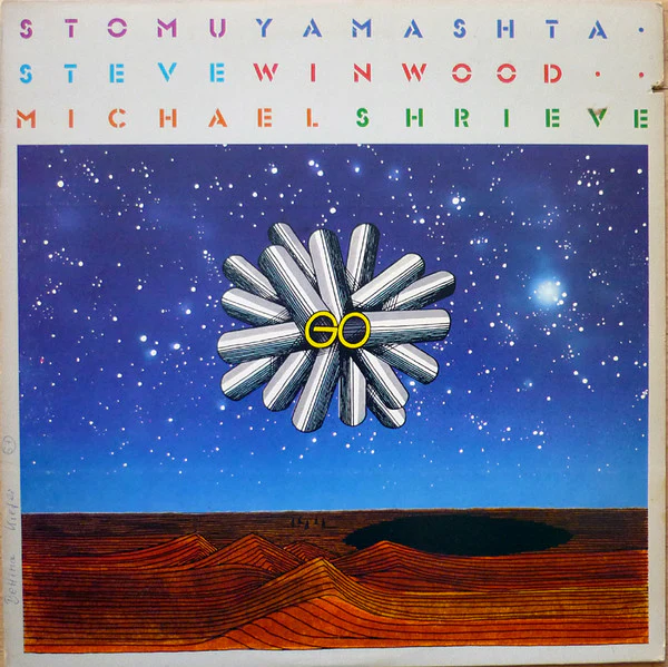 Stomu Yamash'ta / Steve Winwood / Michael Shrieve - Go (LP, Album, San) (Good Plus (G+))