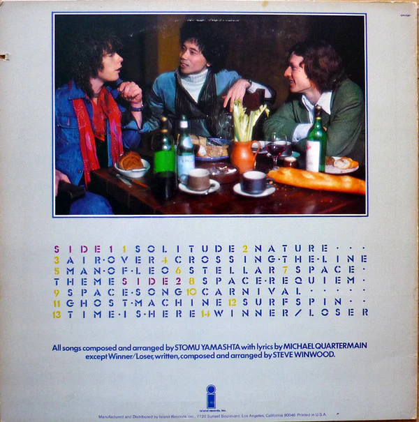 Stomu Yamash'ta / Steve Winwood / Michael Shrieve - Go (LP, Album, San) (Good Plus (G+)) - Image 2