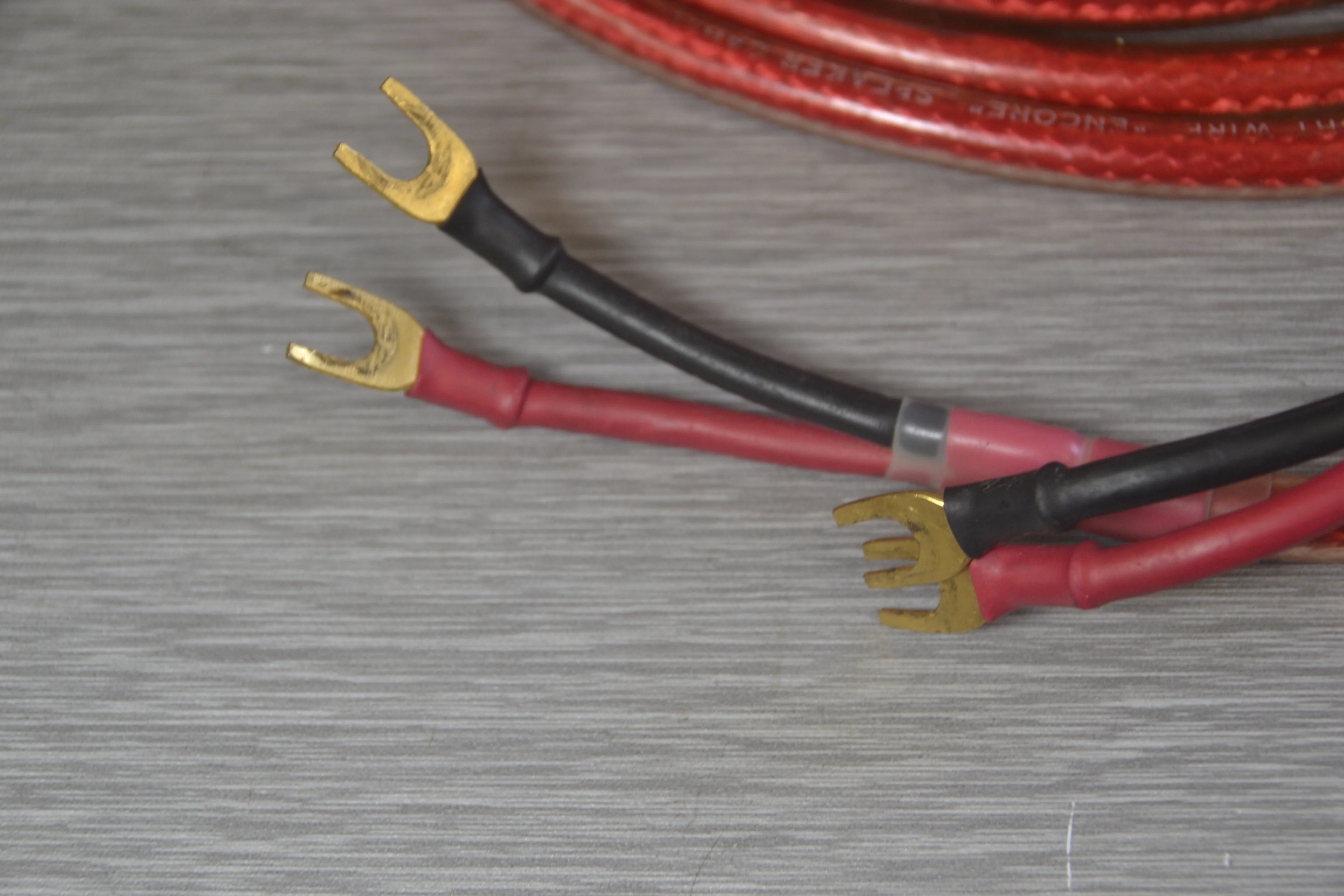 Straight Wire ENCORE * 12Ft Speaker Cables * Spades to Spades - Image 5