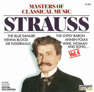 Strauss* - Masters Of Classical Music, Vol.4: Strauss (CD, Comp) (Very Good Plus (VG+))