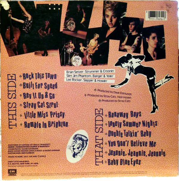 Stray Cats - Built For Speed (LP, Album, Comp, Win) (Very Good Plus (VG+)) - Image 2