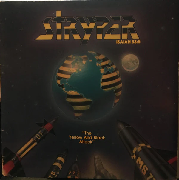 Stryper - The Yellow And Black Attack (12", EP) (Near Mint (NM or M-))