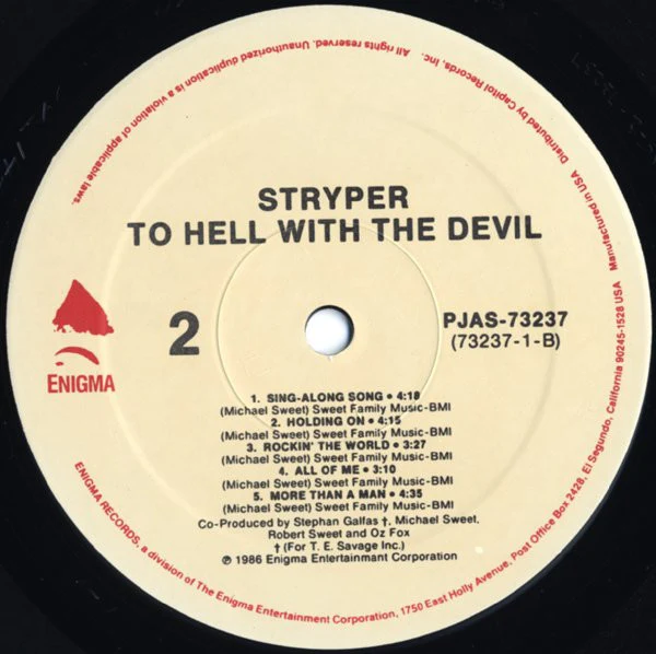 Stryper - To Hell With The Devil (LP, Album, RE) (Very Good Plus (VG+)) - Image 5