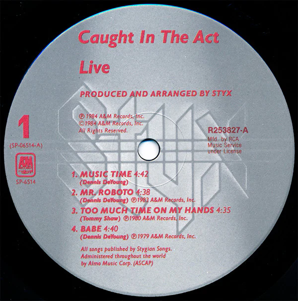 Styx - Caught In The Act Live (2xLP, Album, Club, RCA) (Very Good Plus (VG+)) - Image 4