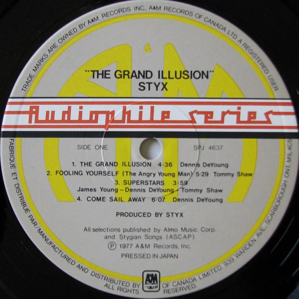 Styx - The Grand Illusion (LP, Album, Hal) (Very Good Plus (VG+)) - Image 4