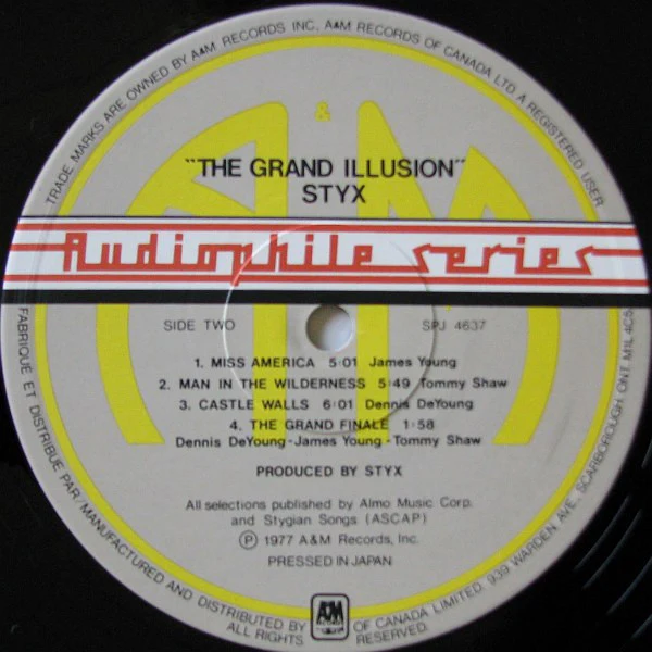 Styx - The Grand Illusion (LP, Album, Hal) (Very Good Plus (VG+)) - Image 5