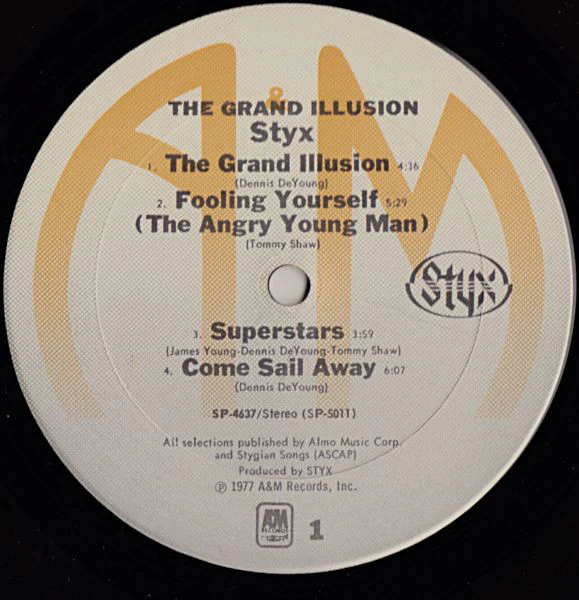 Styx - The Grand Illusion (LP, Album, Mon) (Very Good Plus (VG+)) - Image 3