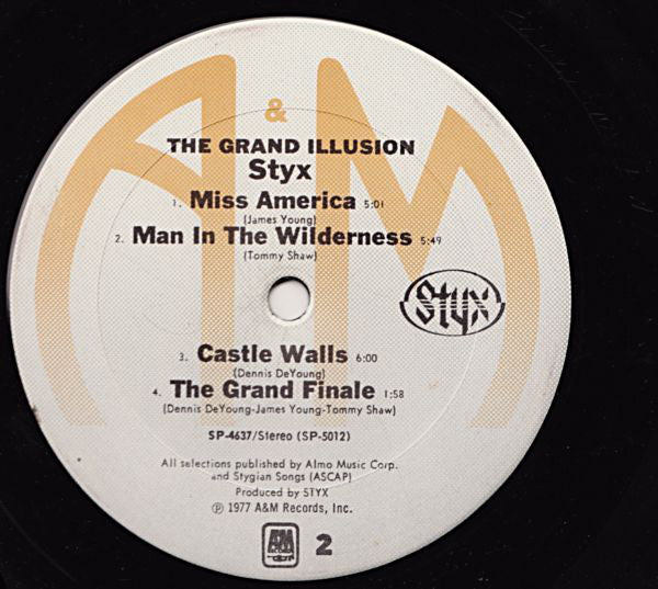 Styx - The Grand Illusion (LP, Album, Mon) (Very Good Plus (VG+)) - Image 4