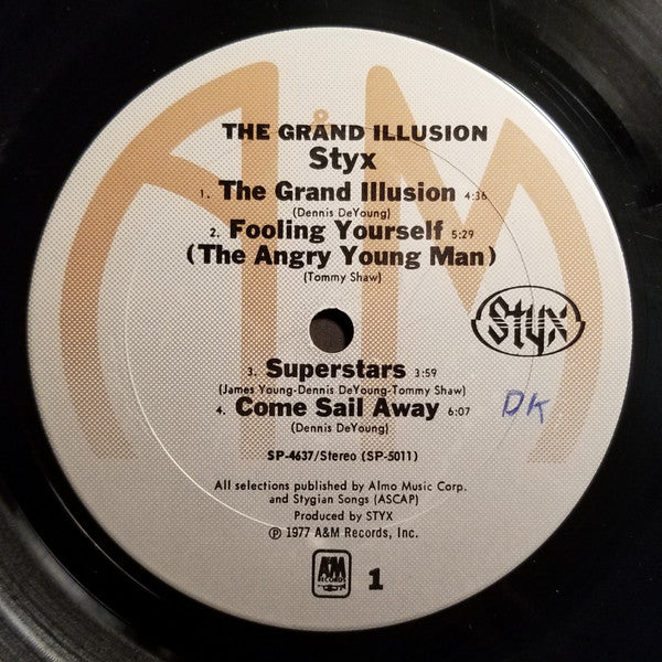 Styx - The Grand Illusion (LP, Album, TML) (Very Good Plus (VG+)) - Image 3