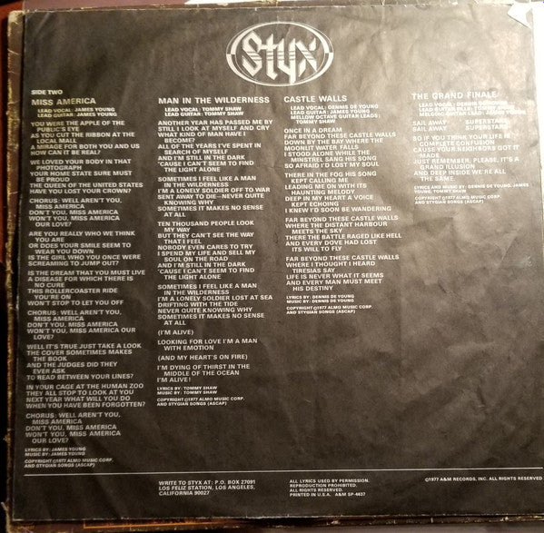Styx - The Grand Illusion (LP, Album, TML) (Very Good Plus (VG+)) - Image 5