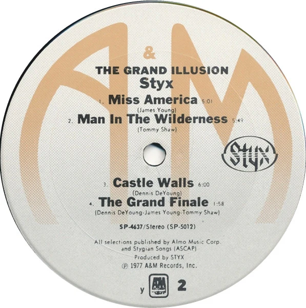 Styx - The Grand Illusion (LP, Album, y -) (Very Good Plus (VG+)) - Image 4