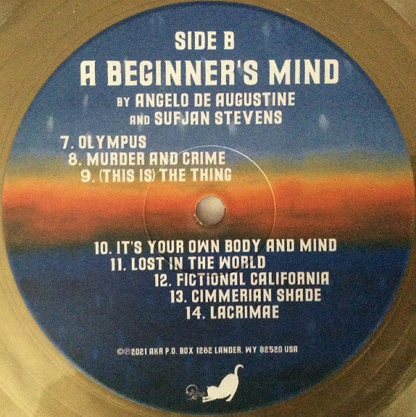 Sufjan Stevens & Angelo De Augustine - A Beginner's Mind (LP, Album, Gol) (Near Mint (NM or M-)) - Image 5