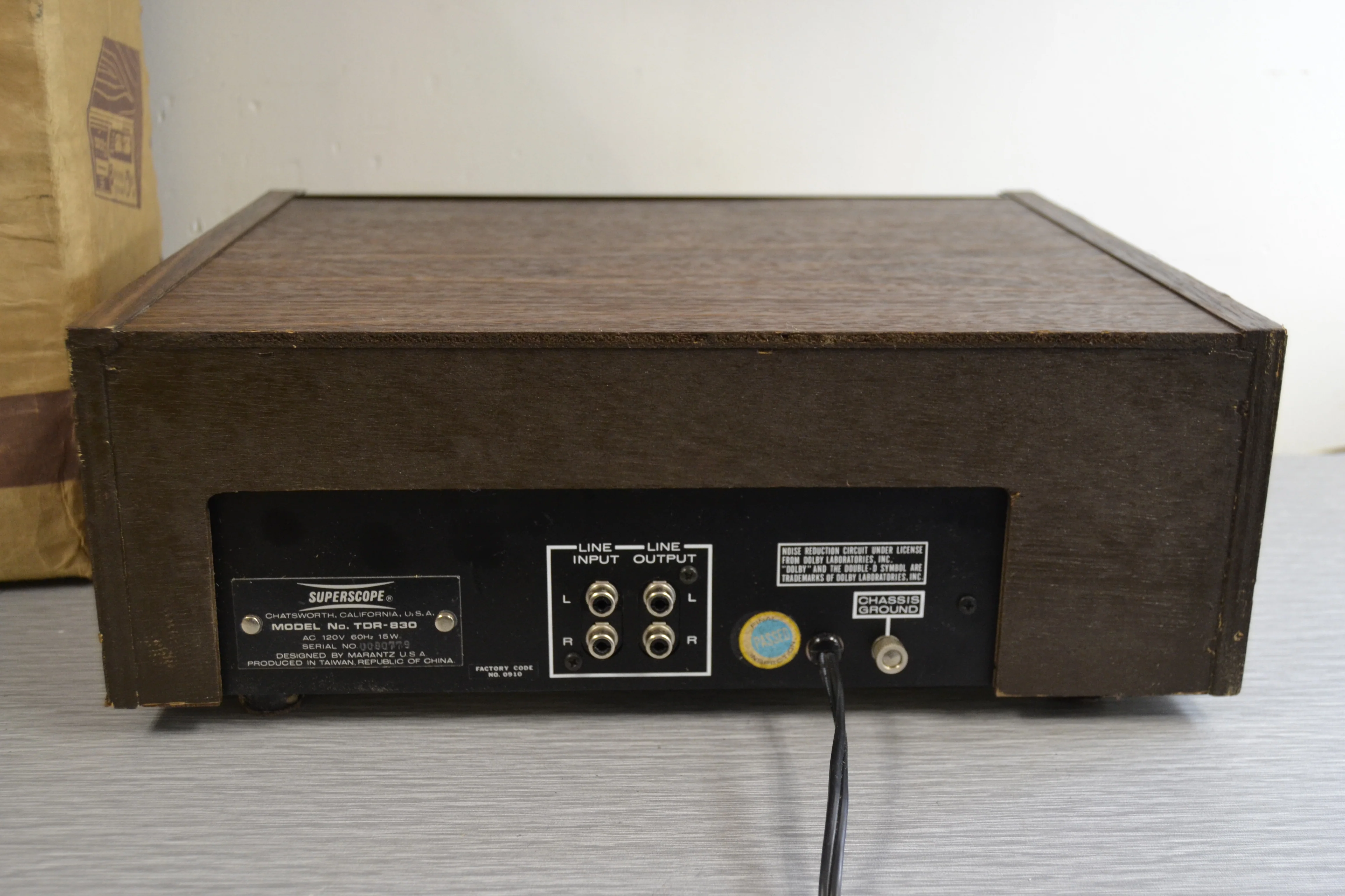 Superscope by Marantz TDR-830 - 8 Track Player and Recorder * Box - Image 10