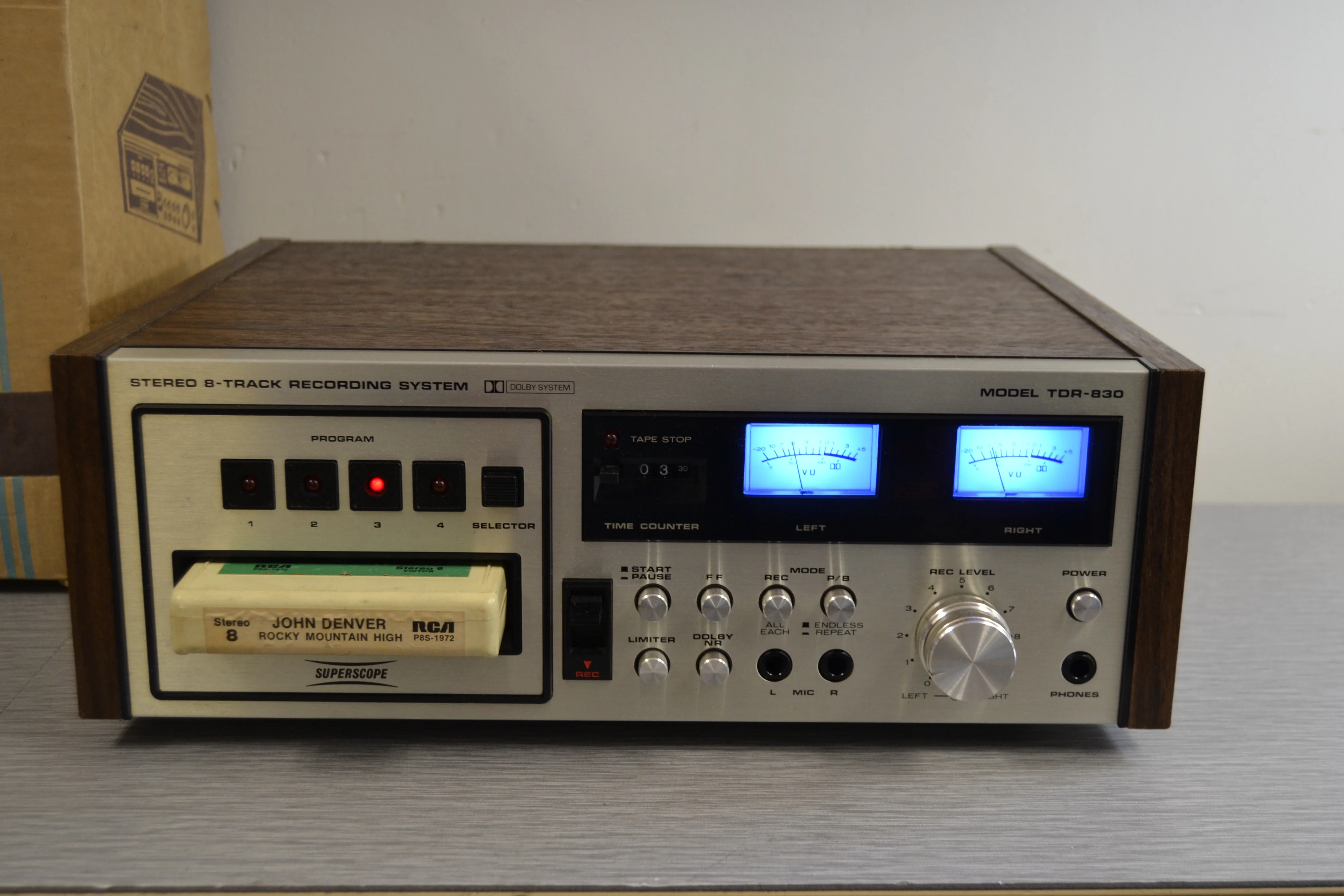 Superscope by Marantz TDR-830 - 8 Track Player and Recorder * Box - Image 2