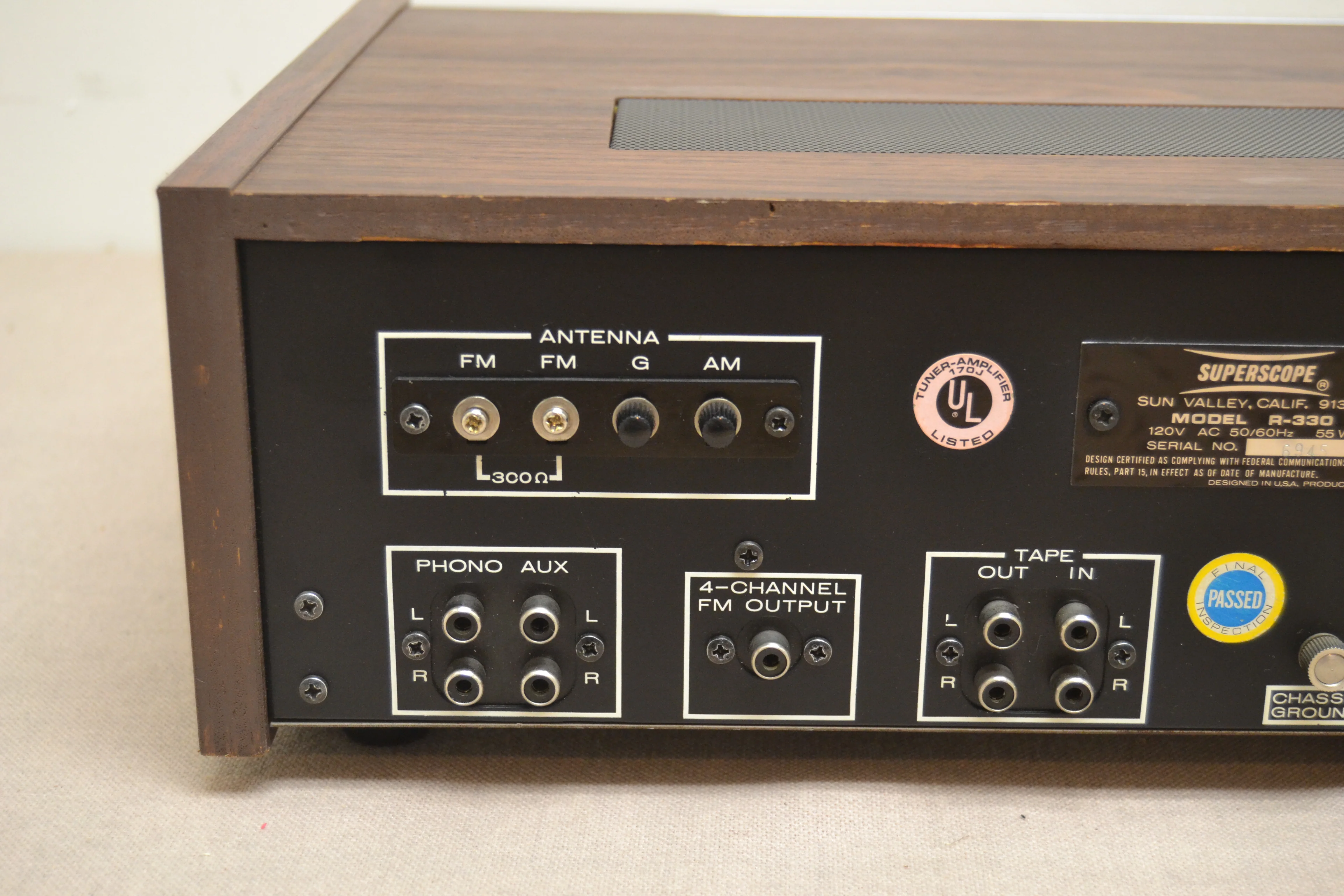 Superscope R-330 Stereo Receiver * 1973 * 7W RMS * Pink Dial - Image 10