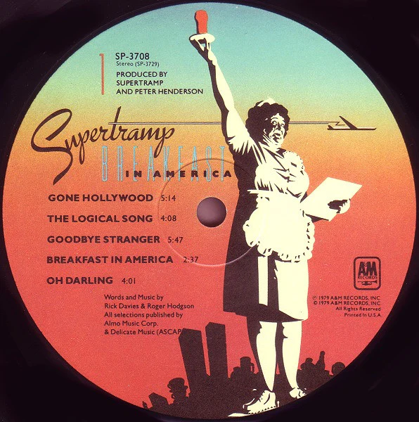 Supertramp - Breakfast In America (LP, Album, Ind) (Very Good Plus (VG+)) - Image 3