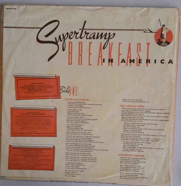 Supertramp - Breakfast In America (LP, Album, Ter) (Very Good Plus (VG+)) - Image 3