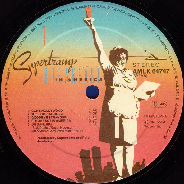 Supertramp - Breakfast In America (LP, Album) (Very Good Plus (VG+)) - Image 3