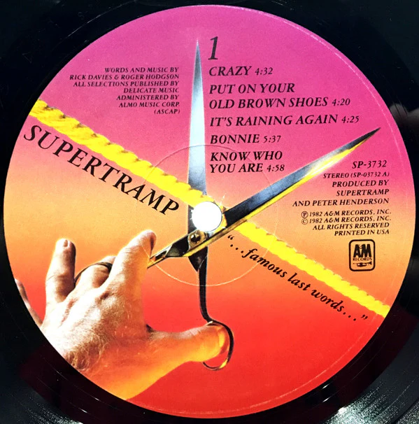 Supertramp - "...Famous Last Words..." (LP, Album) (Very Good Plus (VG+)) - Image 5