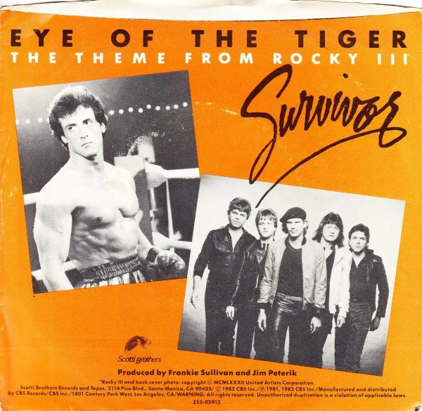 Survivor - Eye Of The Tiger (7", Single, Styrene, Pit) (Near Mint (NM or M-)) - Image 2