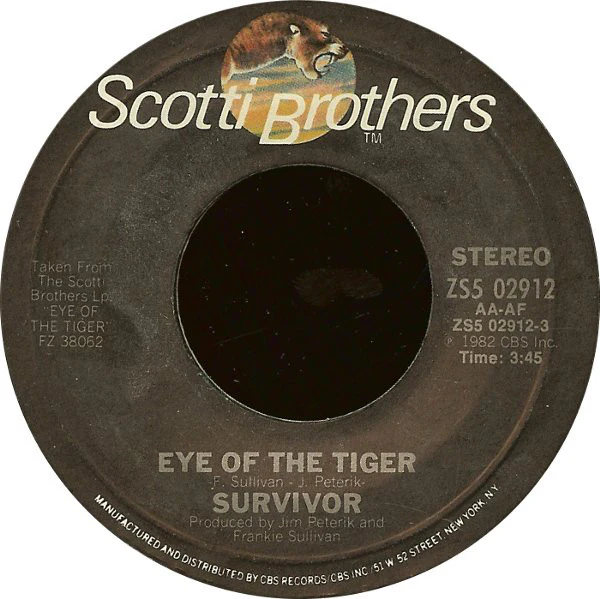 Survivor - Eye Of The Tiger (7", Single, Styrene, Pit) (Near Mint (NM or M-)) - Image 3
