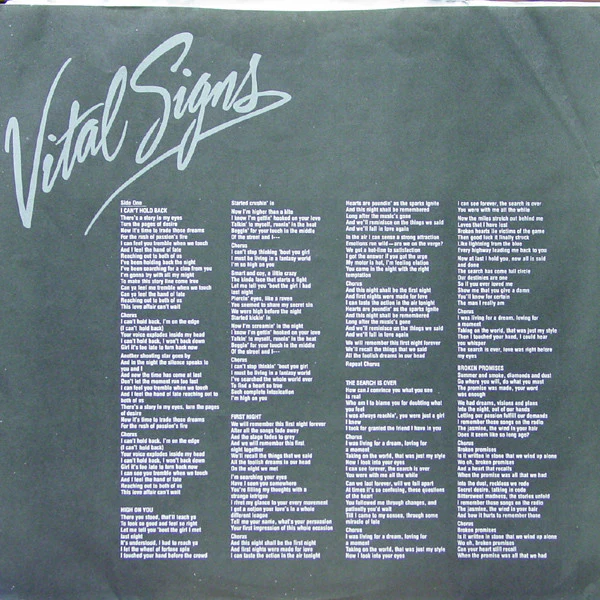 Survivor - Vital Signs (LP, Album, Pit) (Very Good Plus (VG+)) - Image 5