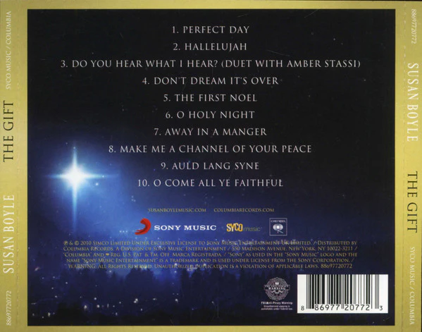 Susan Boyle - The Gift (CD, Album) (Near Mint (NM or M-)) - Image 2