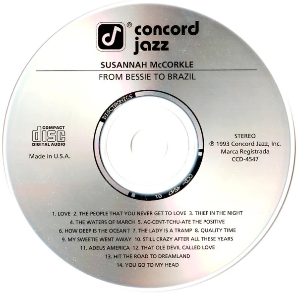 Susannah McCorkle - From Bessie To Brazil (CD, Album) (Very Good Plus (VG+)) - Image 3