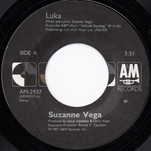 Suzanne Vega - Luka (7", Single, Styrene, Car) (Very Good Plus (VG+)) - Image 3