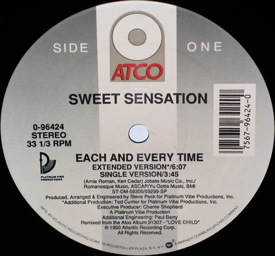 Sweet Sensation - Each And Every Time (12") (Very Good Plus (VG+)) - Image 3