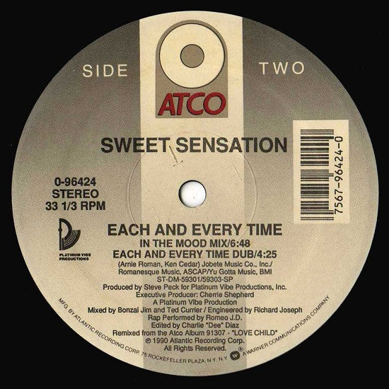 Sweet Sensation - Each And Every Time (12") (Very Good Plus (VG+)) - Image 4