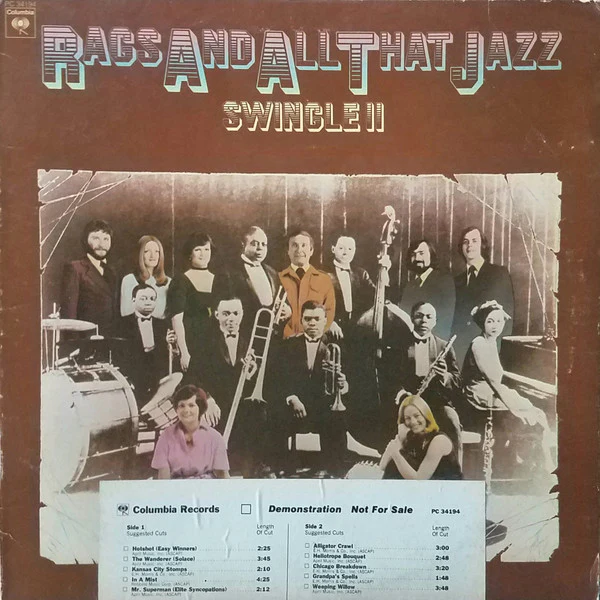 Swingle II - Rags And All That Jazz (LP, Promo, Ter) (Very Good (VG))