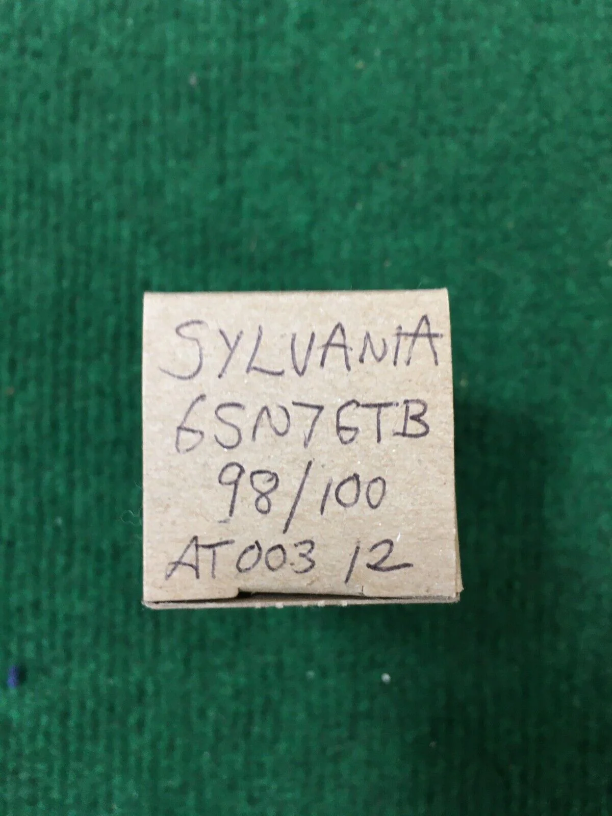Sylvania 6SN7GTB  Vacuum Tube * Tested 98%/100%