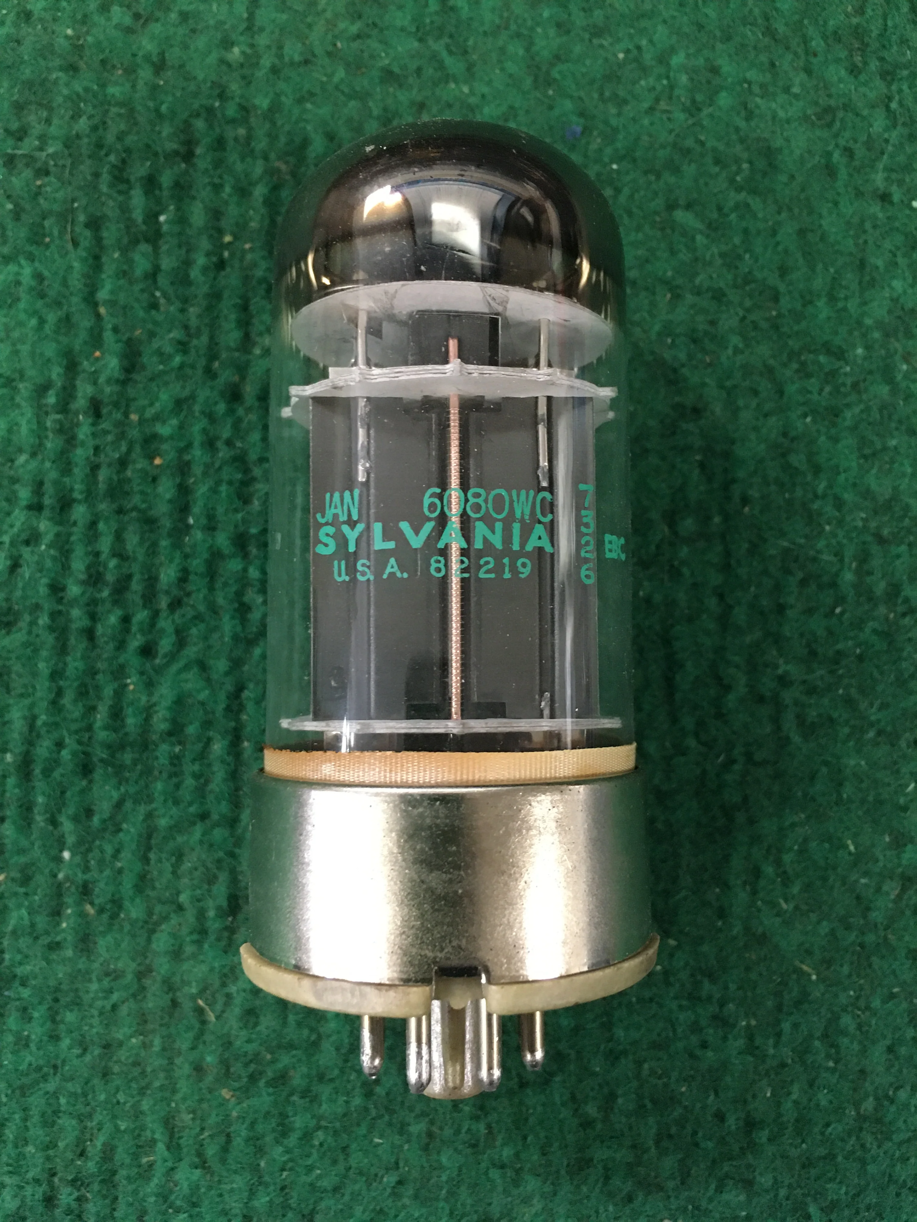 Sylvania JAN 6080WC Vacuum Tube * Tested 115/115 - Image 2