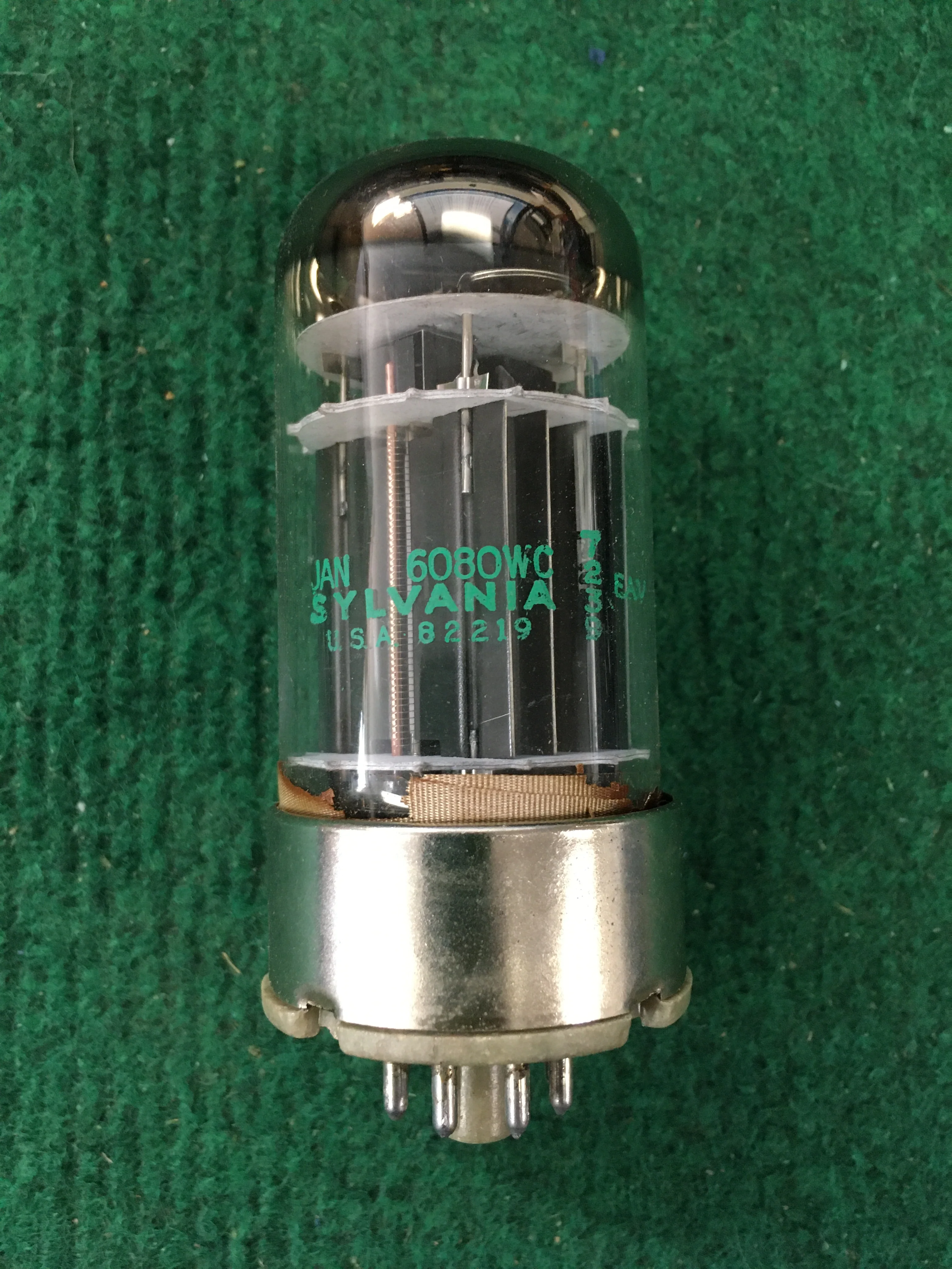 Sylvania JAN 6080WC Vacuum Tube * Tested 115/115 - Image 2