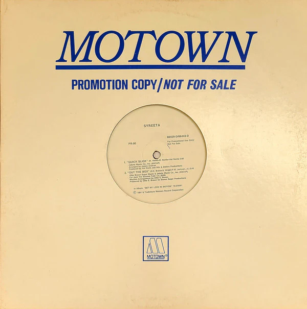 Syreeta - Quick Slick / Out The Box (12", Promo) (Very Good (VG)) - Image 2