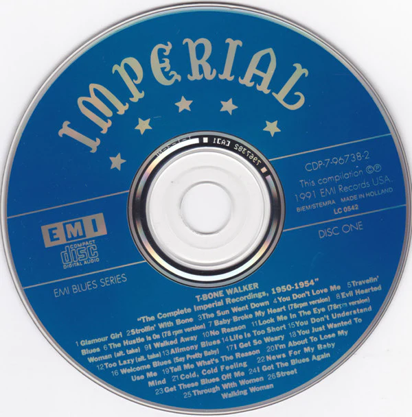 T-Bone Walker - The Complete Imperial Recordings: 1950-1954 (2xCD, Comp) (Near Mint (NM or M-)) - Image 3